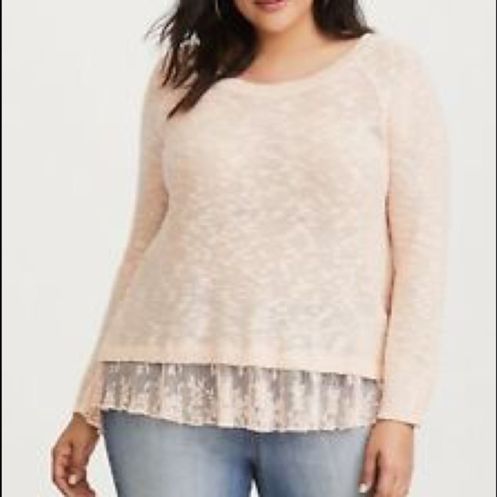Torrid blush pink top size 1